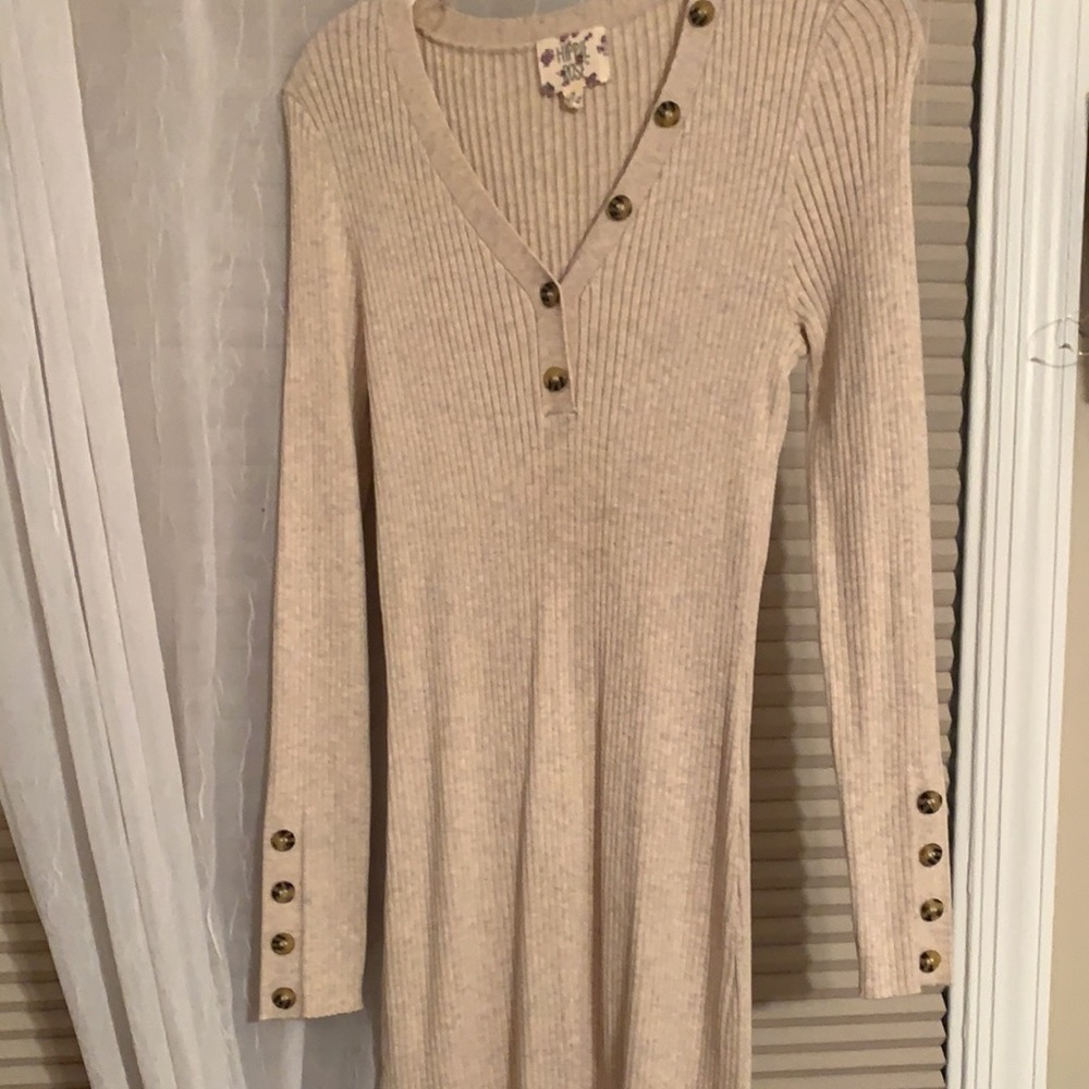 Buttoned up long dress